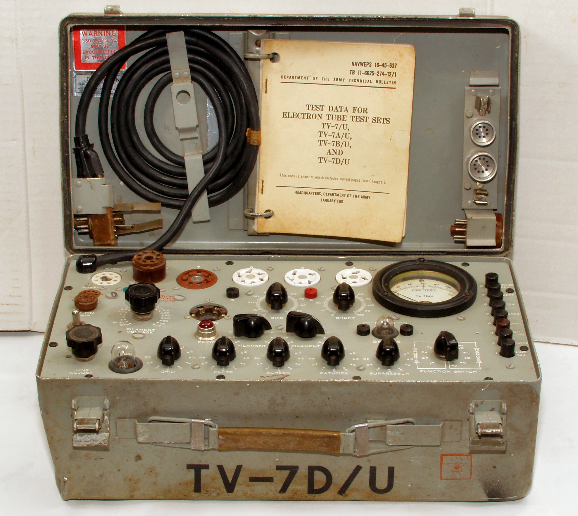 TV-7 TV-7U TV-7A/U TV-7B/U TV-7D/U TV-3 TV10 Vintage Ceramic 8 Pin Loktal Socket 
