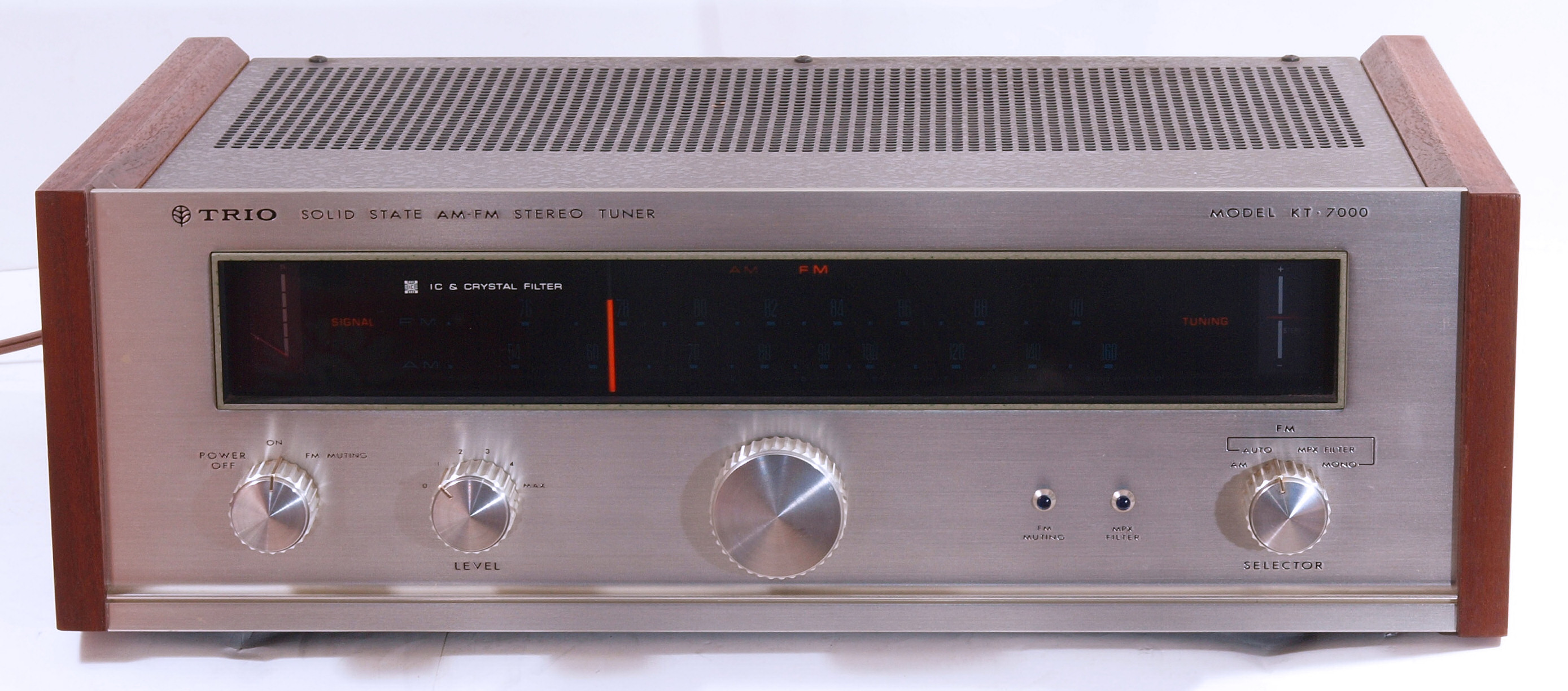 美品】TRIO KT-7XシンセサイザーAM/FMステレオチューナー（取説付 